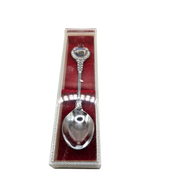 San Francisco Cable Car Souvenir Collector Spoon Silver Tone Enamel Gift Boxed - Picture 4 of 5